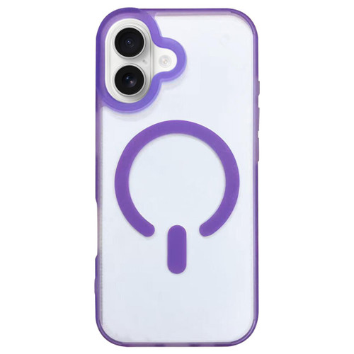 iPhone 17 Dual-Side Frosted MagSafe Clear Phone Case - Purple