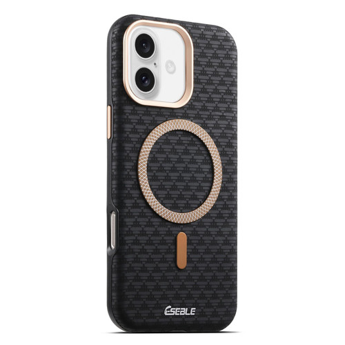 iPhone 17 ESEBLE L3 Triangular Shield Metal Lens Magnetic Phone Case - Black