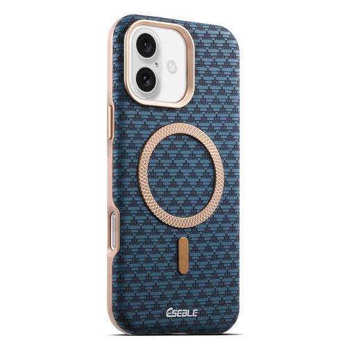 iPhone 17 ESEBLE L3 Triangular Shield Metal Lens Magnetic Phone Case - Royal Blue