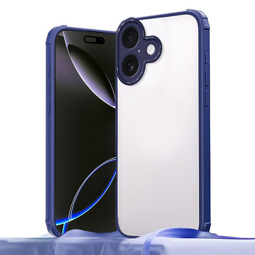 iPhone 17 Four Corners Shield Shockproof TPU Hybrid PC Phone Case - Blue