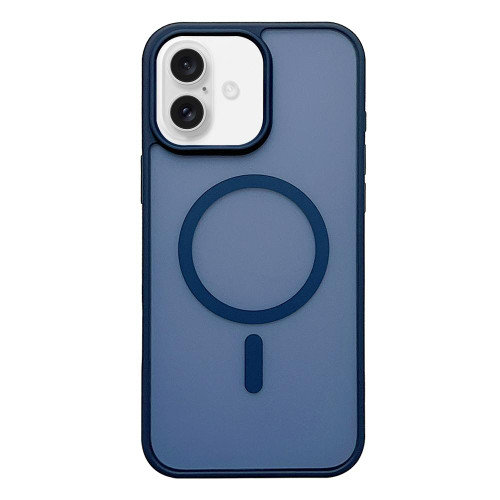 iPhone 17 Frosted Skin Feel MagSafe Phone Case - Dark Blue