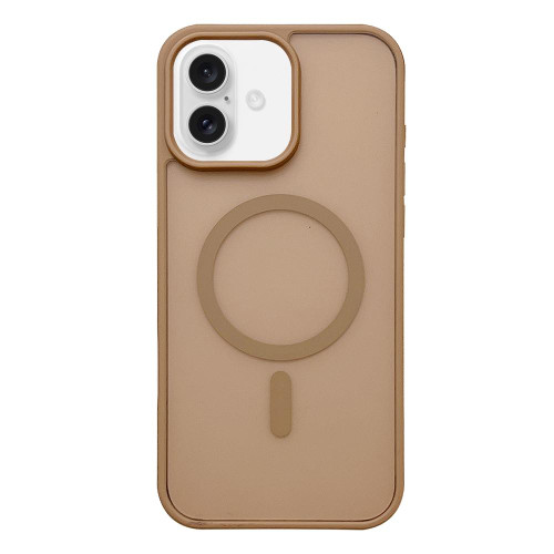 iPhone 17 Frosted Skin Feel MagSafe Phone Case - Desert Gold
