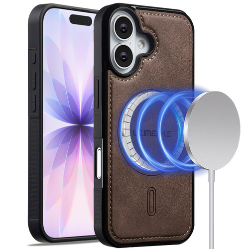 iPhone 17 LC.IMEEKE L6 Series MagSafe Magnetic Phone Case - Coffee