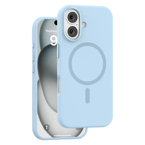 iPhone 17 Mutural Karen Series Liquid Silicone MagSafe Phone Case - Sky Blue
