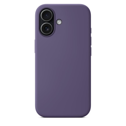 iPhone 17 Official Lanyard Hole Liquid Silicone Phone Case - Purple