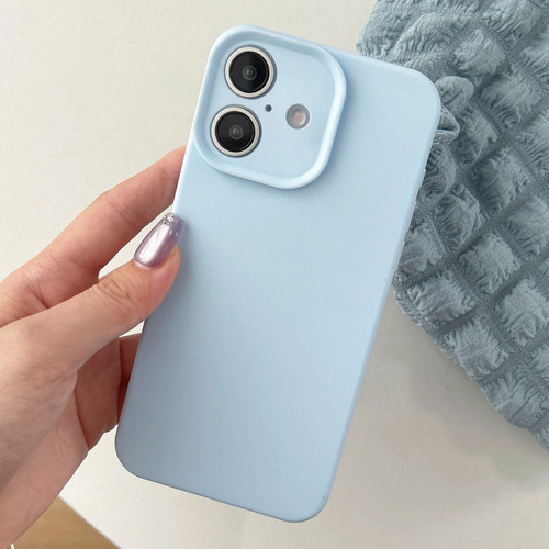 iPhone 17 Precision Hole Camera Frame Solid Color Phone Case - Blue