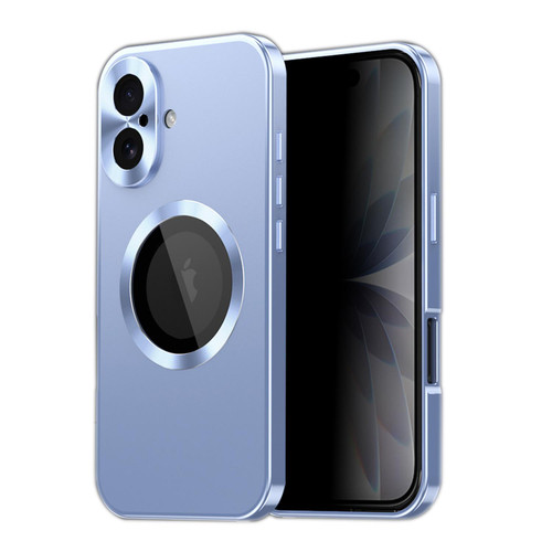 iPhone 17 Privacy Screen Film Full Cover MagSafe Phone Case - Blue