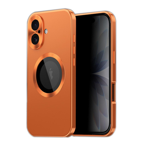 iPhone 17 Privacy Screen Film Full Cover MagSafe Phone Case - Orange
