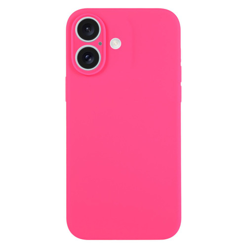 iPhone 17 Pure Color Liquid Silicone Fine Pore Phone Case - Fresh Pink