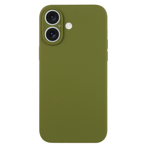 iPhone 17 Pure Color Liquid Silicone Fine Pore Phone Case - Pine Forest Green