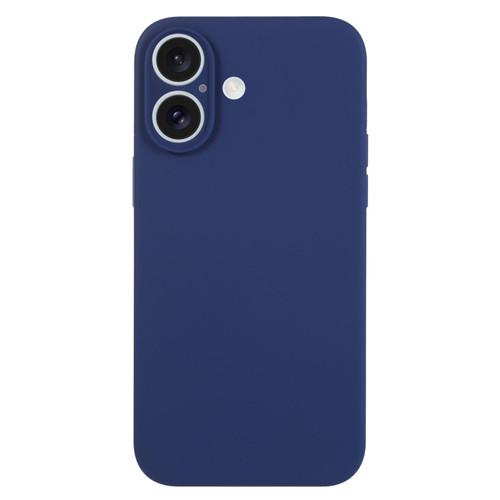 iPhone 17 Pure Color Liquid Silicone Fine Pore Phone Case - Royal Blue