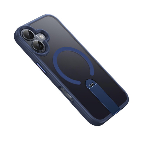 iPhone 17 Rotating Bar Holder Magnetic MagSafe Phone Case - Blue