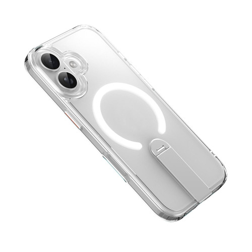 iPhone 17 Rotating Bar Holder Magnetic MagSafe Phone Case - Transparent