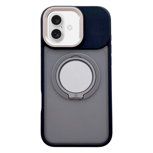 iPhone 17 Skin Feel Frosted 360 Degree Rotation Magnetic Holder MagSafe Phone Case - Grey