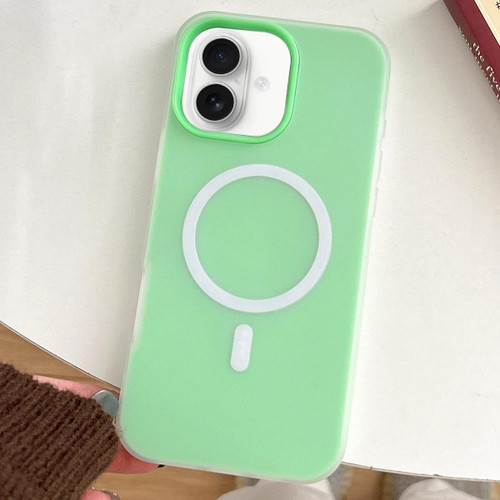 iPhone 17 Skin Feel MagSafe Magnetic PC Hybrid TPU Phone Case - Green