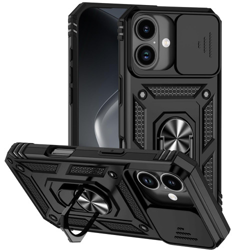 iPhone 17 Sliding Camshield Holder Phone Case - Black