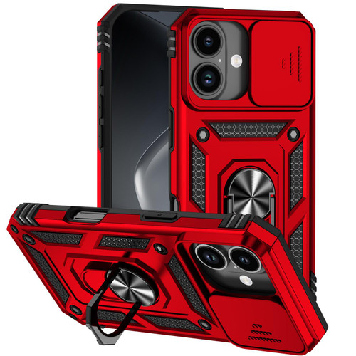 iPhone 17 Sliding Camshield Holder Phone Case - Red