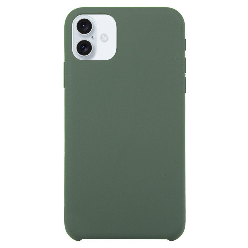 iPhone 17 Solid Silicone Phone Case - Dark Green
