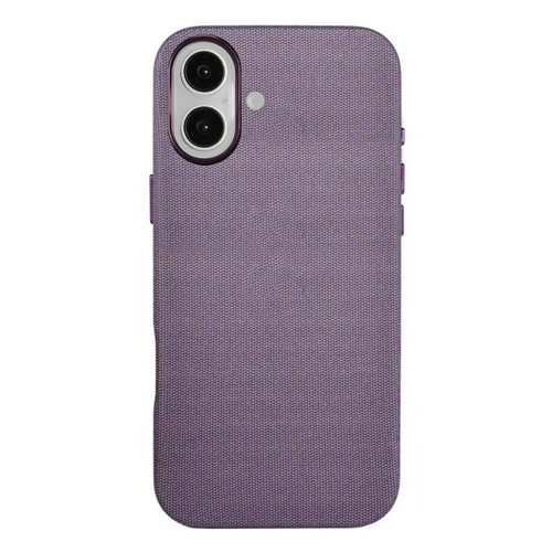 iPhone 17 Tech Textured Hollow MagSafe PC Phone Case, No AI Camera Button - Purple