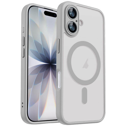 iPhone 17 XDcase Skin Feel Magnetic Frosted Phone Case with Lens Film - Grey