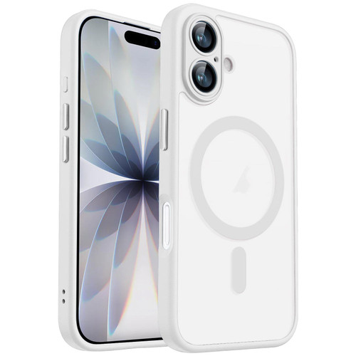 iPhone 17 XDcase Skin Feel Magnetic Frosted Phone Case with Lens Film - White