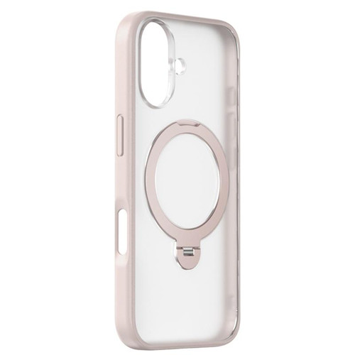 iPhone 17 ZGA 360 Pivot Holder Magsafe PC Hybrid TPU Phone Case - Pink