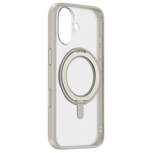 iPhone 17 ZGA Feitian 360 Rotation Holder Magsafe PC Hybrid TPU Phone Case - Grey