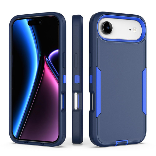 iPhone Air 2 in 1 PC Hybrid TPU Phone Case - Royal Blue+Dark Blue