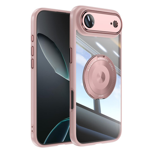 iPhone Air 360 Holder Magsafe Acrylic Hybrid TPU Phone Case - Pink