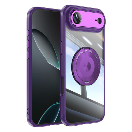 iPhone Air 360 Holder Magsafe Acrylic Hybrid TPU Phone Case - Purple