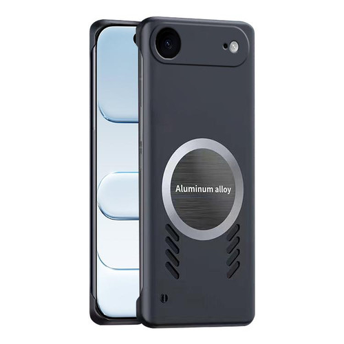 iPhone Air All-inclusive Lens Frameless Graphene Cooling Phone Case - Black