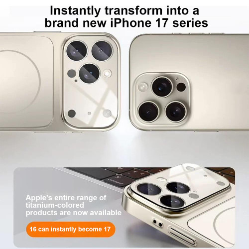 iPhone Air Change to 17 Big Lens Window Frosted MagSafe Phone Case