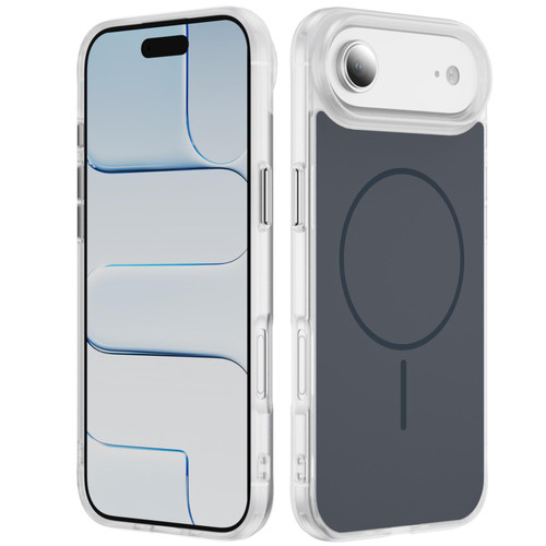 iPhone Air Crystal Frosted Skin Feel Magnetic MagSafe Phone Case - Black