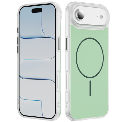 iPhone Air Crystal Frosted Skin Feel Magnetic MagSafe Phone Case - Green