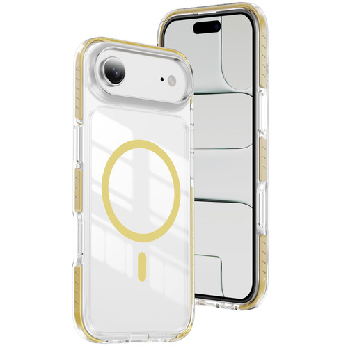 iPhone Air Crystal Shield Clear Magnetic Acrylic Hybrid TPU Phone Case - Yellow