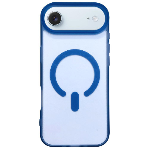 iPhone Air Dual-Side Frosted MagSafe Clear Phone Case - Blue