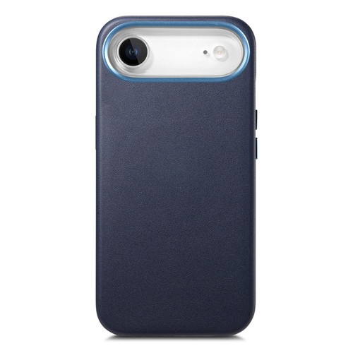 iPhone Air Electroplated Metal Button MagSafe Phone Case - Dark Blue