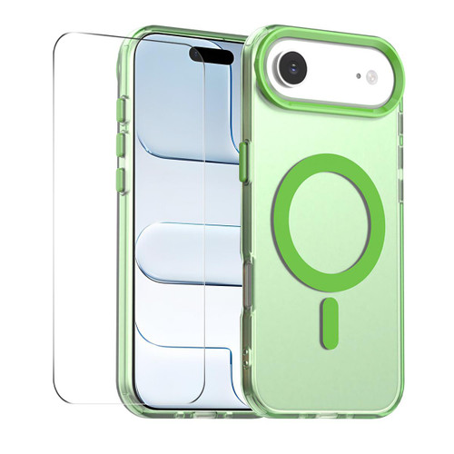 iPhone Air ENKAY Hat-Prince MagSafe Candy Color Phone Case with Thick Adhesive Glass Film - Green
