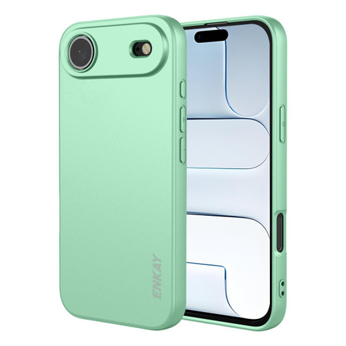 iPhone Air ENKAY Liquid Silicone Soft Shockproof Phone Case - Light Green