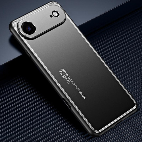 iPhone Air Frosted Metal Phone Case - Black