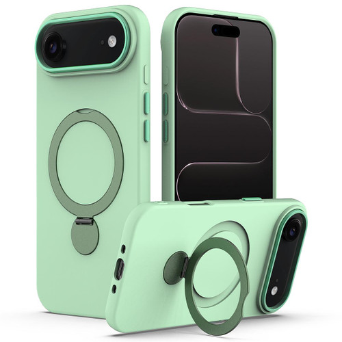 iPhone Air Gen1.5 Pivot Ring Holder TPU Hybrid PC Phone Case - Green