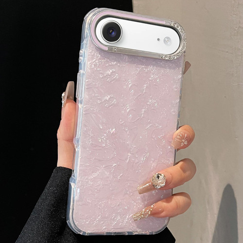 iPhone Air Gilded Colorful Shell Patterned TPU+IMD Phone Case - Purple