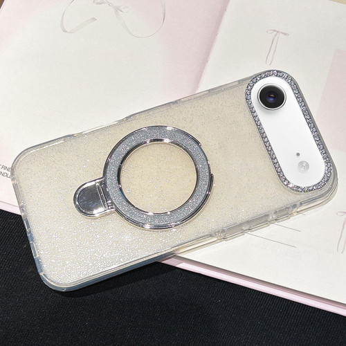 iPhone Air Gradient Glitter Diamonds MagSafe Phone Case - Light Yellow