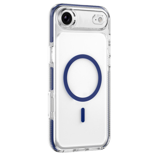 iPhone Air Ice Armor Magnetic PC Hybrid TPU Phone Case - Blue