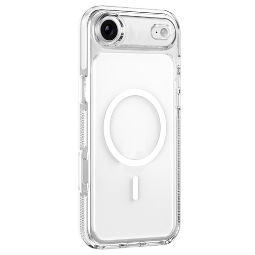 iPhone Air Ice Armor Magnetic PC Hybrid TPU Phone Case - White