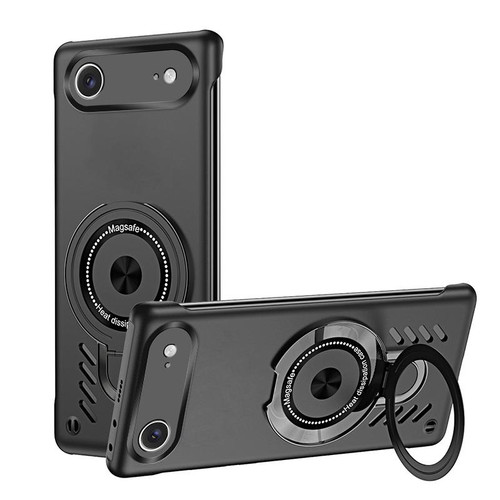 iPhone Air Ice Sense Series Graphene Cooling MagSafe Holder Phone Case - Black