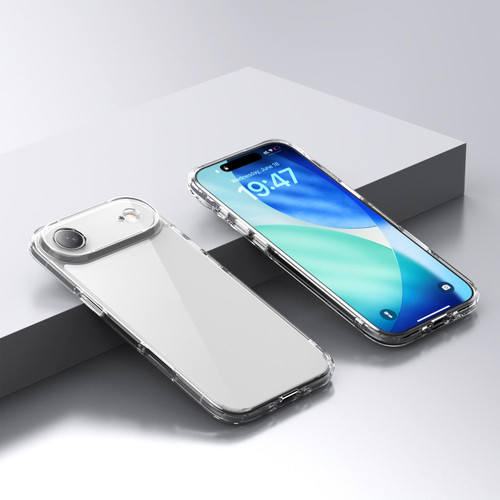 iPhone Air iPAKY Aurora Series Shockproof PC + TPU Protective Phone Case - Transparent