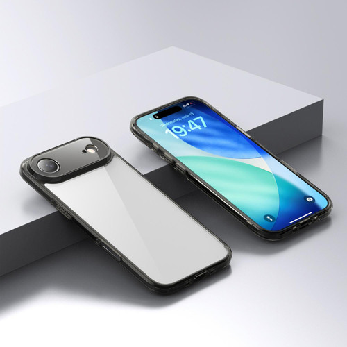 iPhone Air iPAKY Aurora Series Shockproof PC + TPU Protective Phone Case - Transparent Black