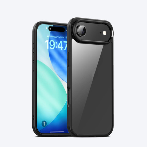iPhone Air iPAKY Bright Color Series Shockproof PC+TPU Phone Case - Black