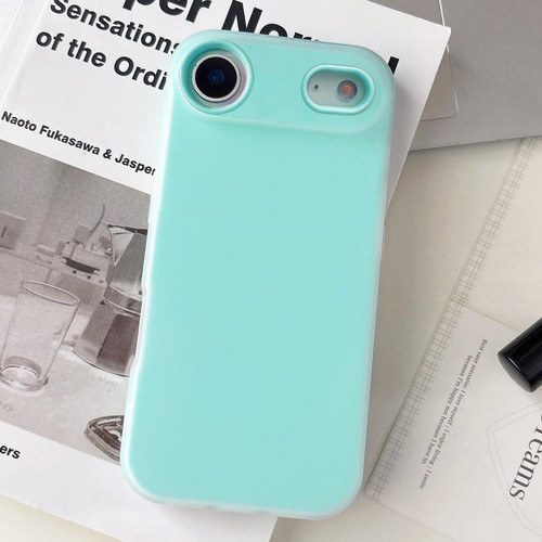 iPhone Air Jelly Color Matte Feel PC Hybrid TPU Phone Case - Mint Green